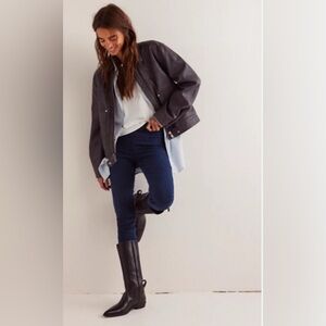 Free People Black Pointed Toe Allistar Boots